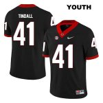Youth Georgia Bulldogs NCAA #41 Channing Tindall Nike Stitched Black Legend Authentic College Football Jersey HLS2454SG